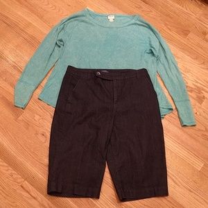 Mossimo Henley Long Sleeve Sleeve Top